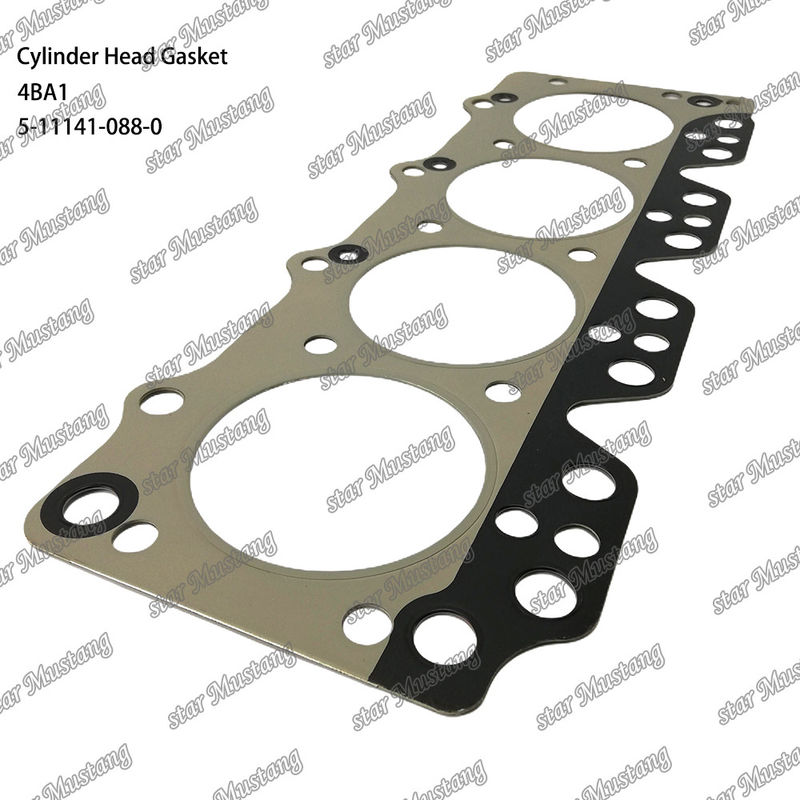 Gasket kepala silinder 4BA1 Logam 5-11141-088-0 Untuk suku cadang mesin ISUZU