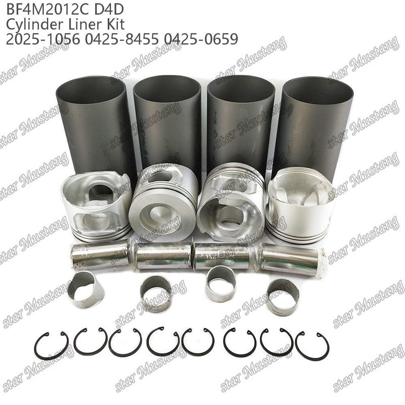 Kit Piston Mesin untuk Kendaraan Berat BF4M2012C D4D 2025-1056 0425-8455 0425-0659