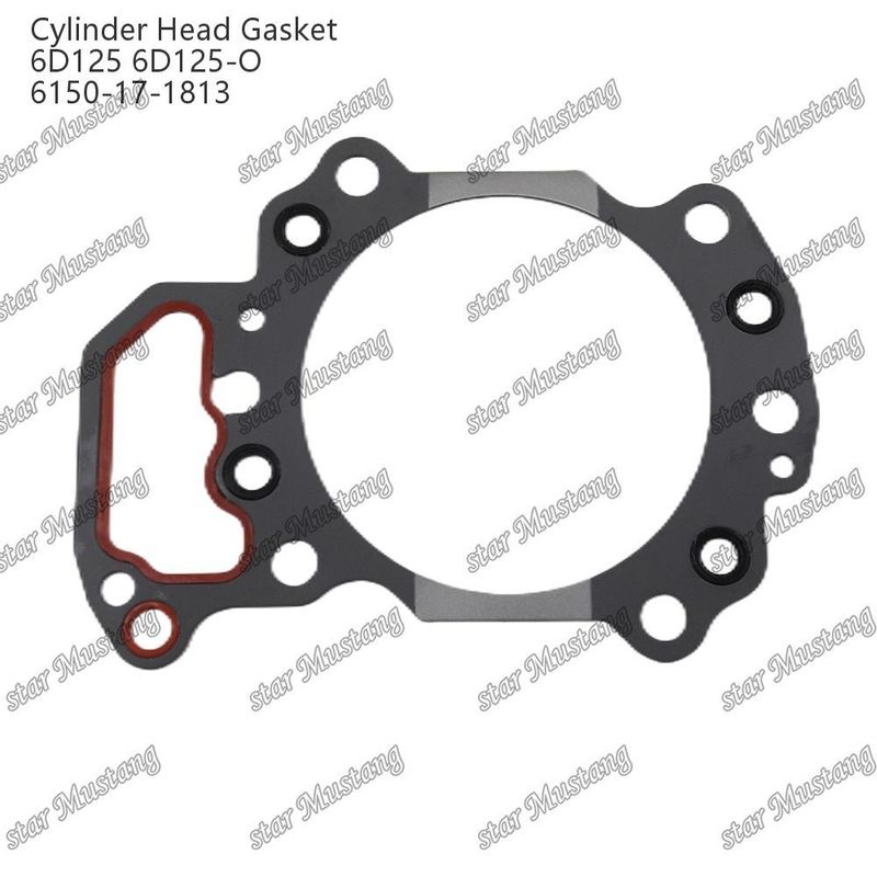 Gasket Kepala Silinder 6D125 6D125-O 6150-17-1813 Untuk suku cadang mesin KUMATSU