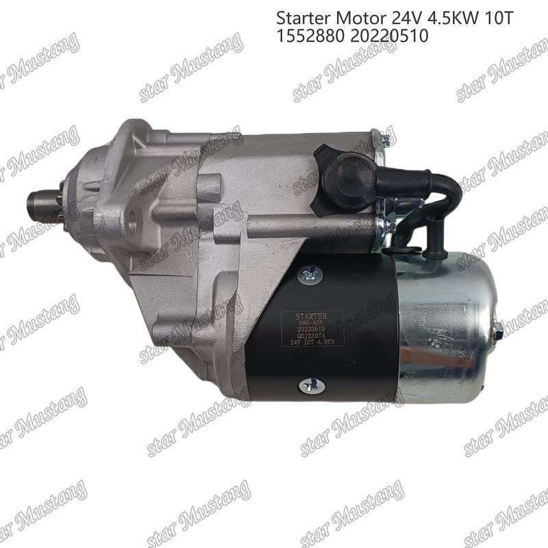 1552880 Motor starter motor 24V 4.5KW 10T 20220510 Untuk CUMMINS mesin suku cadang