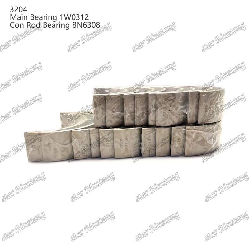 Main bearing dan con rod bearing 3204 0.25 1W1661 STD 1W0312 8N6308 untuk suku cadang mesin Caterpillar