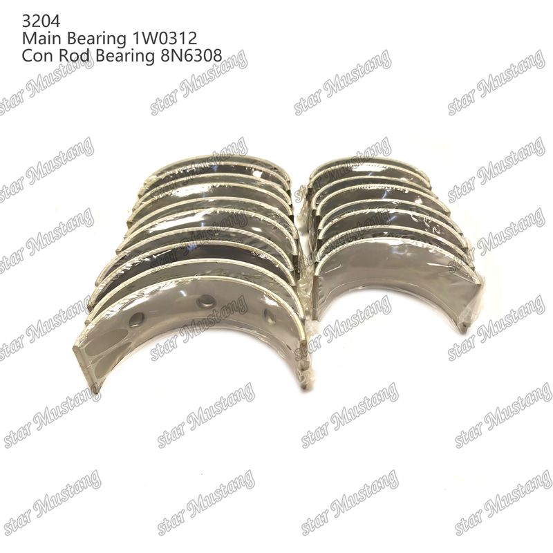 Main bearing dan con rod bearing 3204 0.25 1W1661 STD 1W0312 8N6308 untuk suku cadang mesin Caterpillar
