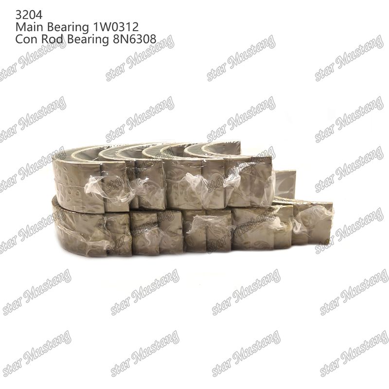 Main bearing dan con rod bearing 3204 0.25 1W1661 STD 1W0312 8N6308 untuk suku cadang mesin Caterpillar