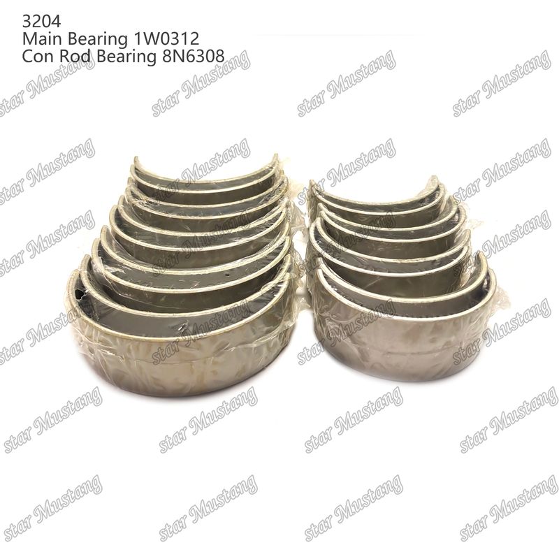 Main bearing dan con rod bearing 3204 0.25 1W1661 STD 1W0312 8N6308 untuk suku cadang mesin Caterpillar