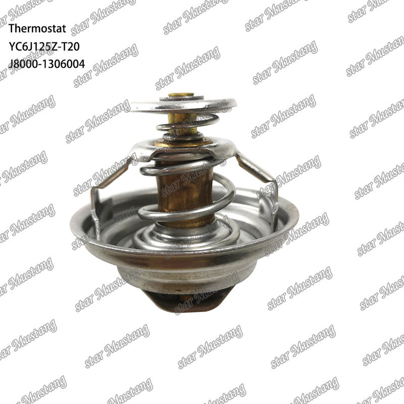 Termostat YC6J125Z-T20 J8000-1306004 75°C Bagian mesin dengan struktur integral dan 6 bulan