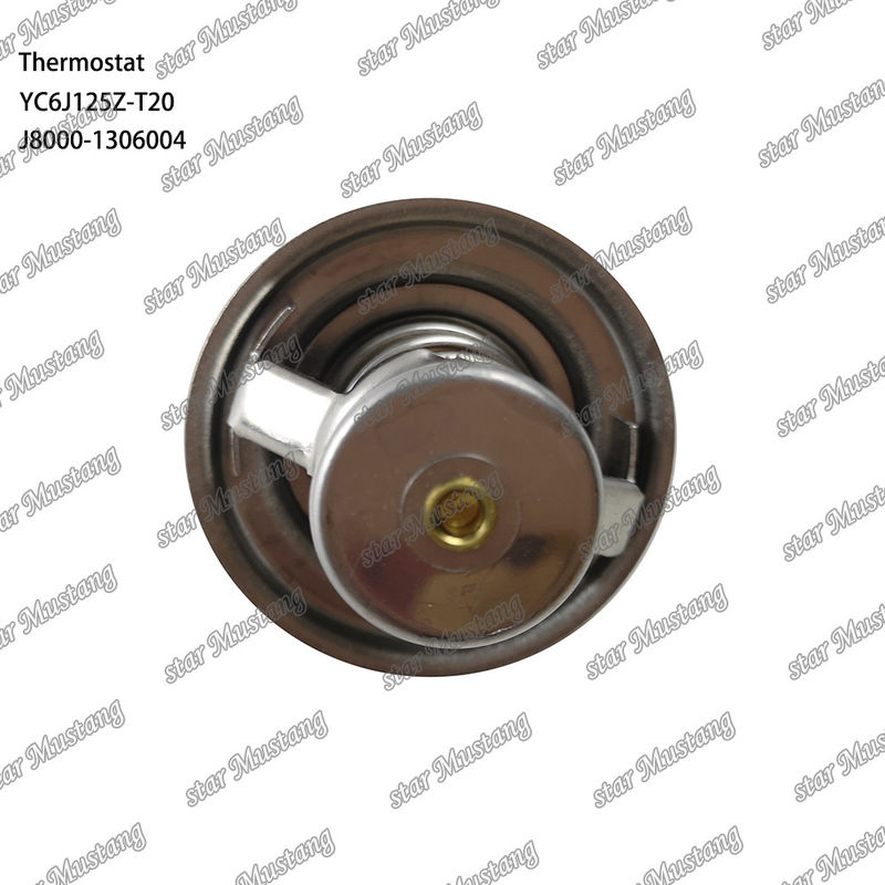 Termostat YC6J125Z-T20 J8000-1306004 75°C Bagian mesin dengan struktur integral dan 6 bulan