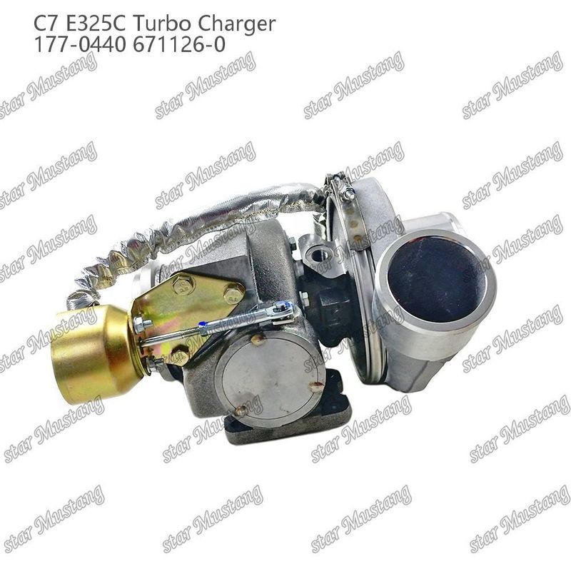 Turbocharger C7 E325C 177-0440 671126-0 Bagian mesin dengan struktur integral dan 6 bulan