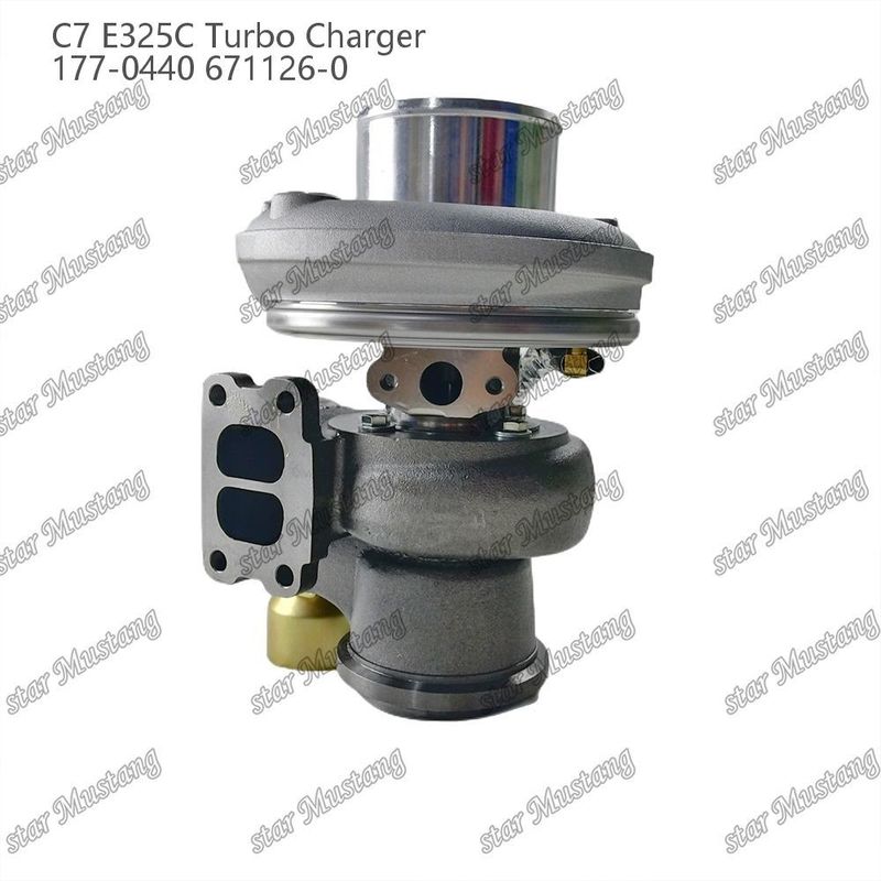 Turbocharger C7 E325C 177-0440 671126-0 Bagian mesin dengan struktur integral dan 6 bulan