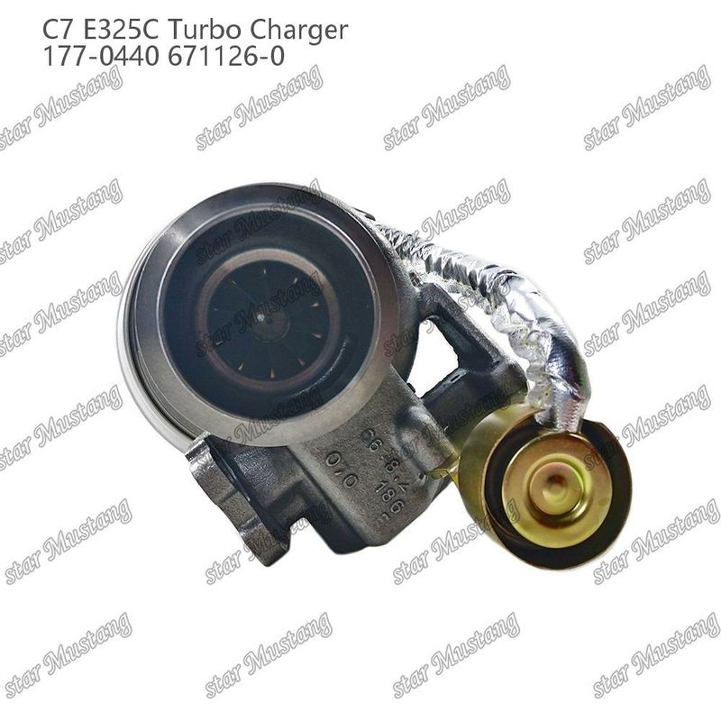 Turbocharger C7 E325C 177-0440 671126-0 Bagian mesin dengan struktur integral dan 6 bulan