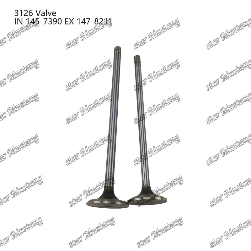 Katup 3126 Inlet 145-7390 Exhaust 147-8211 Cocok untuk suku cadang mesin Caterpillar