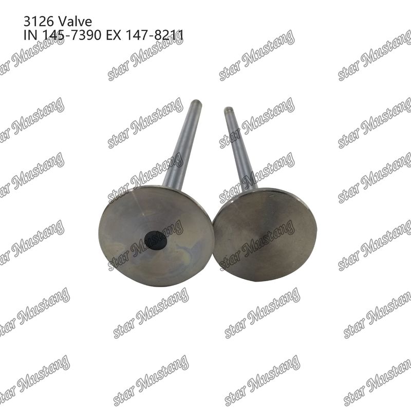Katup 3126 Inlet 145-7390 Exhaust 147-8211 Cocok untuk suku cadang mesin Caterpillar