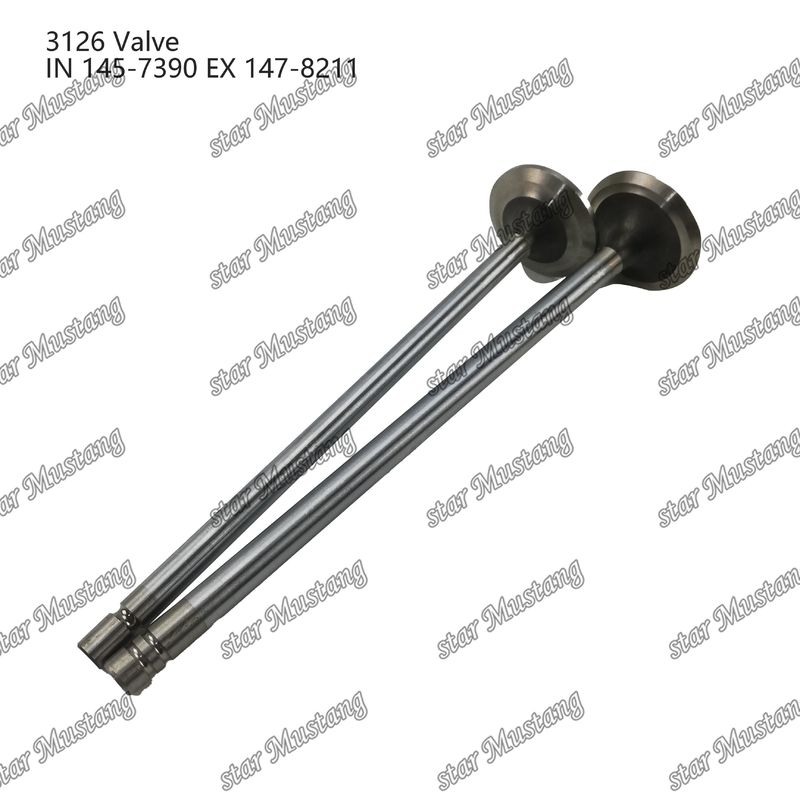 Katup 3126 Inlet 145-7390 Exhaust 147-8211 Cocok untuk suku cadang mesin Caterpillar