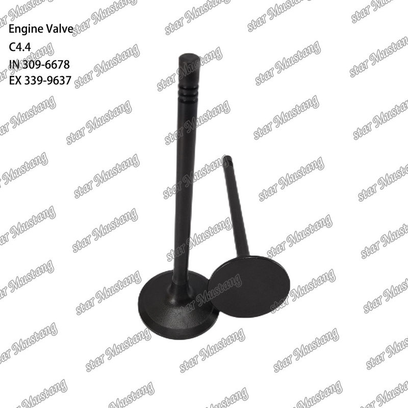 Klep Mesin Diesel Asli C4.4 IN 309-6678 EX 339-9637 untuk Bagian Caterpillar