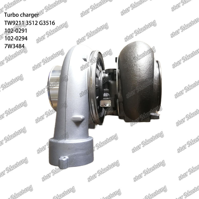 Turbocharger TW9211 3512 G3516 102-0291 102-0294 7W3484 Bagian mesin dengan struktur integral dan 6 bulan