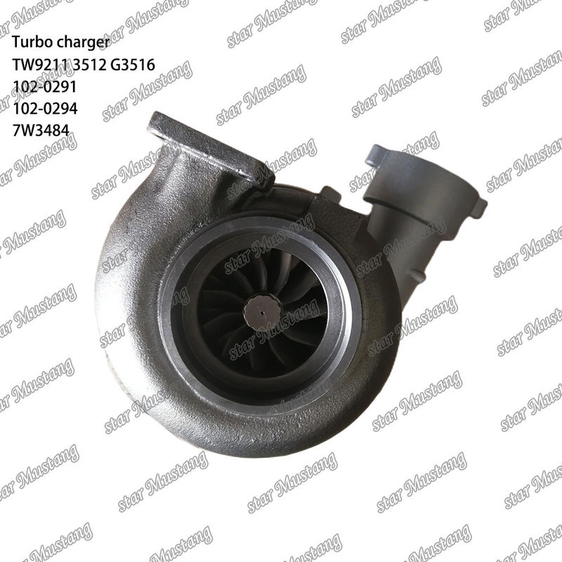 Turbocharger TW9211 3512 G3516 102-0291 102-0294 7W3484 Bagian mesin dengan struktur integral dan 6 bulan