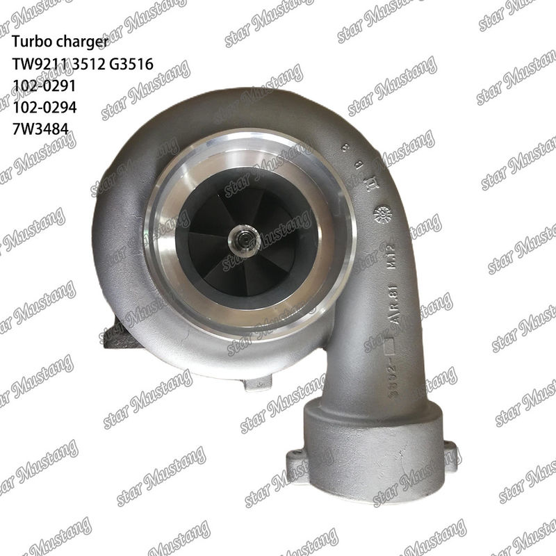 Turbocharger TW9211 3512 G3516 102-0291 102-0294 7W3484 Bagian mesin dengan struktur integral dan 6 bulan