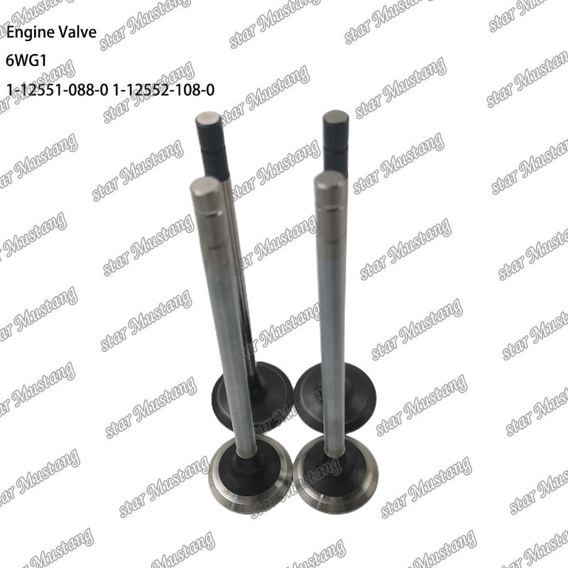 Katup 6WG1 IN 1-12551-088-0 EX 1-12552-108-0 Cocok untuk suku cadang mesin Isuzu