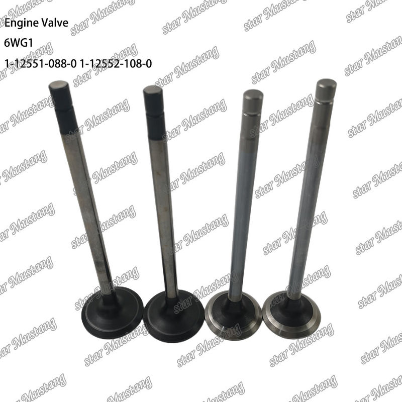 Katup 6WG1 IN 1-12551-088-0 EX 1-12552-108-0 Cocok untuk suku cadang mesin Isuzu