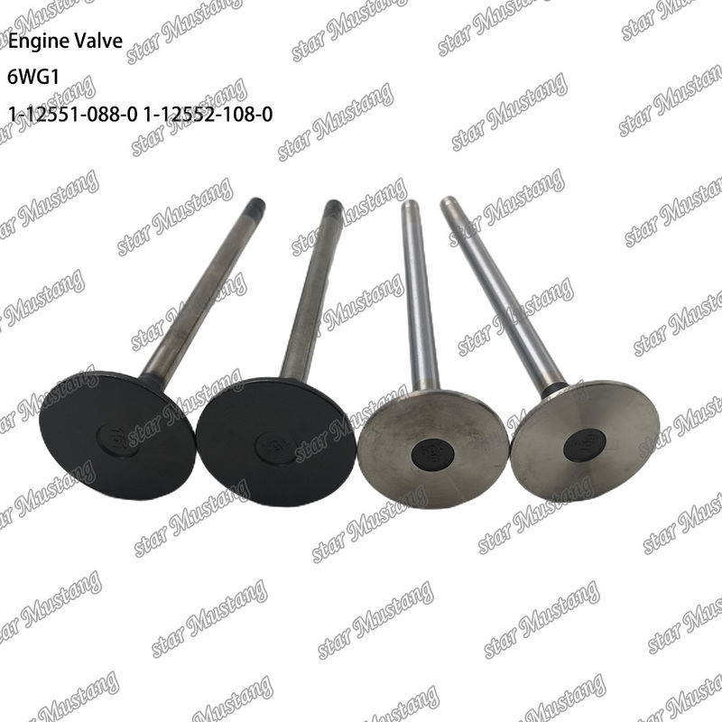 Katup 6WG1 IN 1-12551-088-0 EX 1-12552-108-0 Cocok untuk suku cadang mesin Isuzu