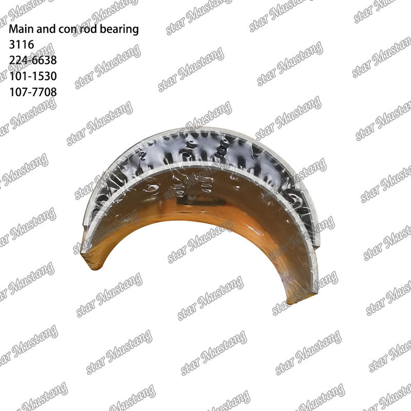 Bantalan Utama Dan Bantalan Con Rod 3116 224-6638 101-1530 107-7708 Std Cocok untuk suku cadang mesin Caterpillar