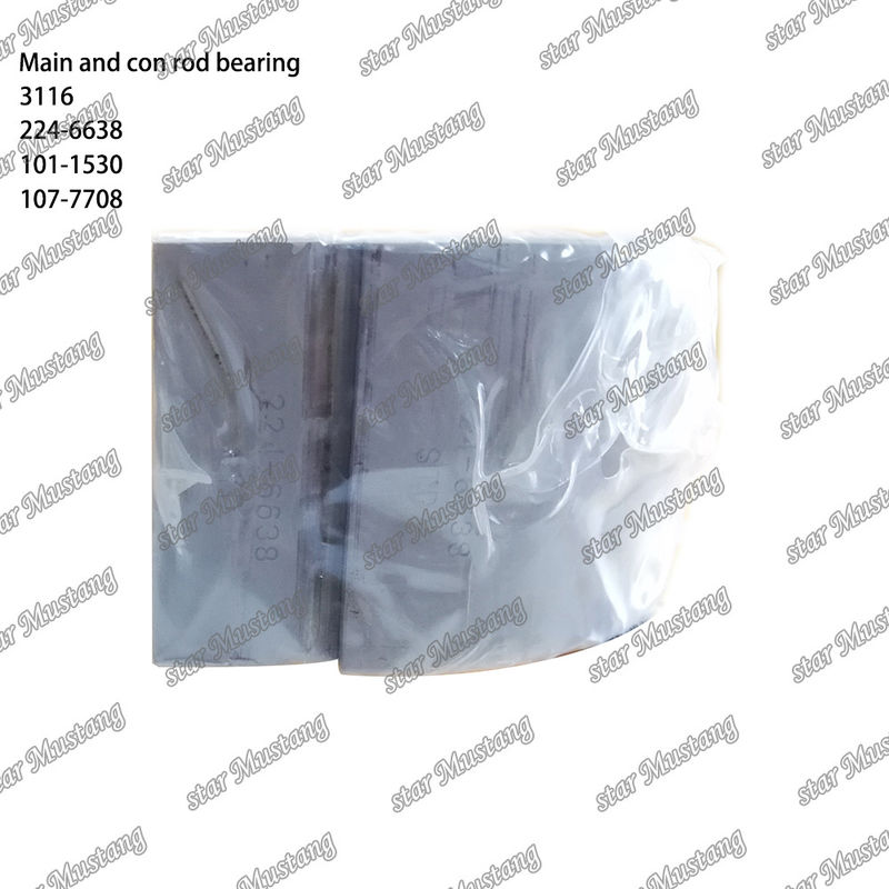 Bantalan Utama Dan Bantalan Con Rod 3116 224-6638 101-1530 107-7708 Std Cocok untuk suku cadang mesin Caterpillar
