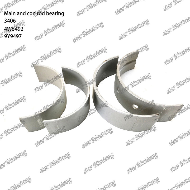 Main dan Con Rod Bearing 3406 STD Cocok untuk suku cadang mesin Caterpillar