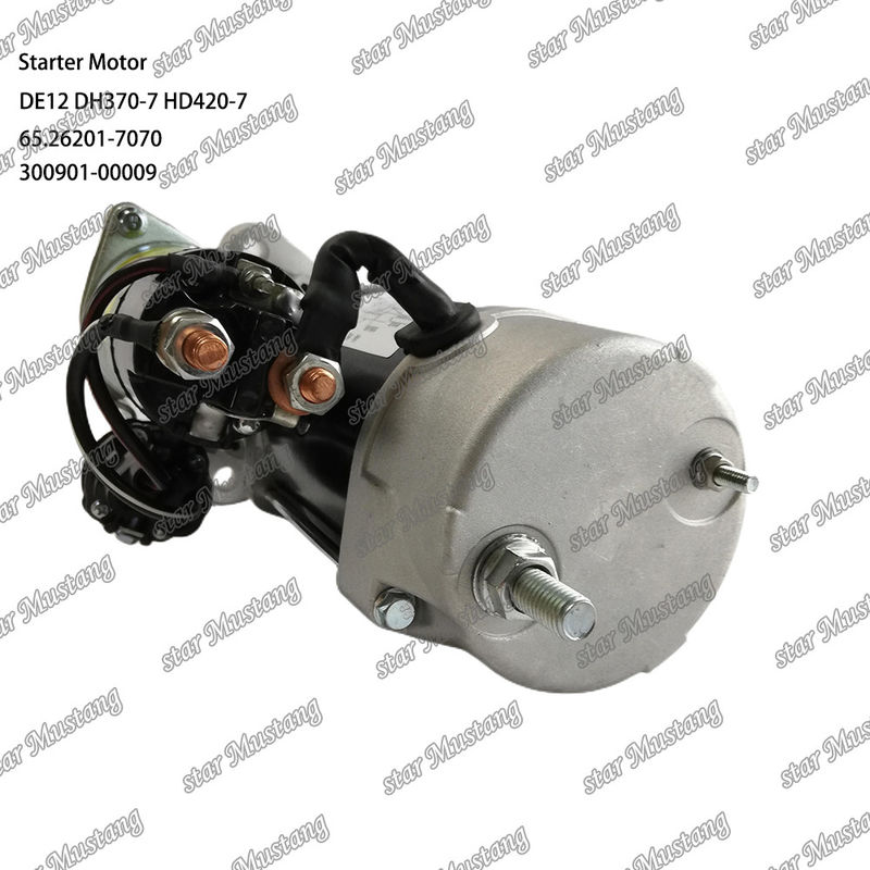 DE12 DH370-7 HD420-7 Motor Starter Motor 24V 11T 9KW 65.26201-7070 300901-00009 Untuk suku cadang mesin DOOSAN DAEWOO