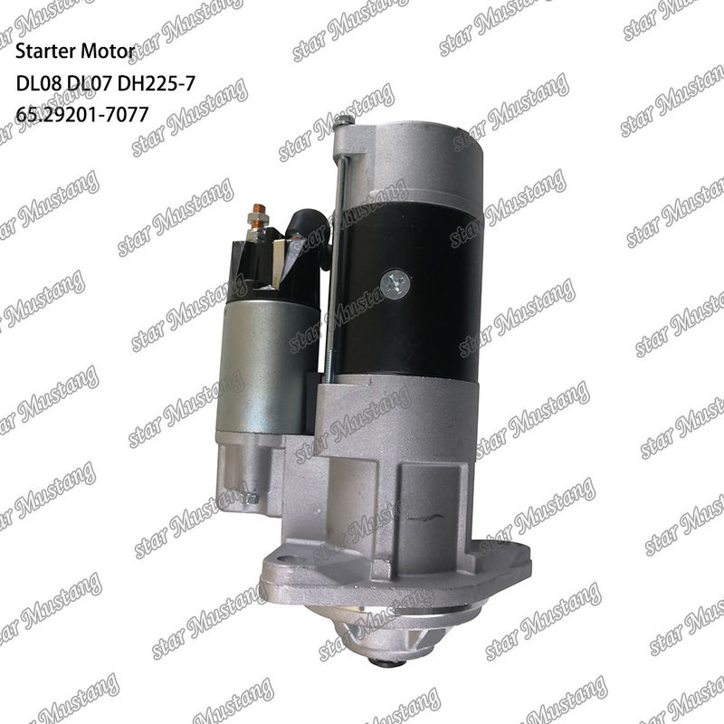 DL08 DL07 DH225-7 Motor Starter Motor 24V 11T 5.5KW 65.29201-7077 Untuk suku cadang mesin DOOSAN DAEWOO