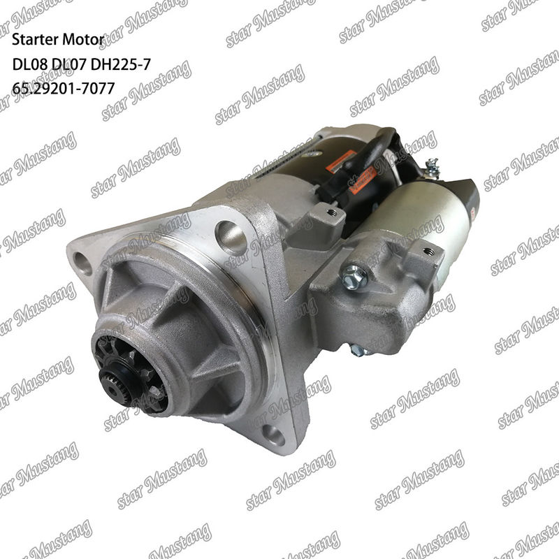 DL08 DL07 DH225-7 Motor Starter Motor 24V 11T 5.5KW 65.29201-7077 Untuk suku cadang mesin DOOSAN DAEWOO