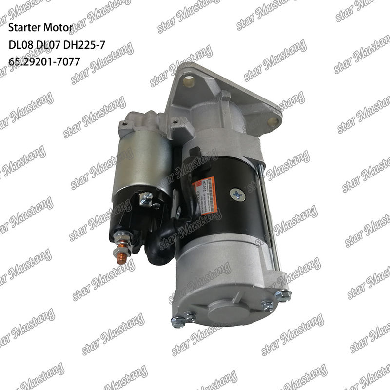 DL08 DL07 DH225-7 Motor Starter Motor 24V 11T 5.5KW 65.29201-7077 Untuk suku cadang mesin DOOSAN DAEWOO