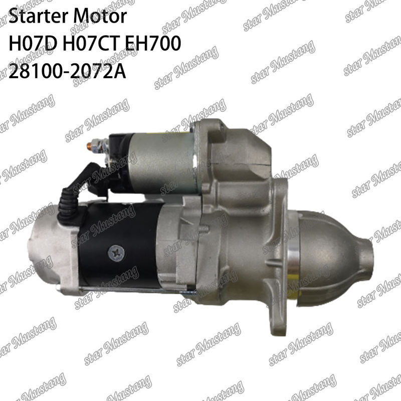 H07D H07CT EH700 EX220-5 Motor starter motor 24V 11T 5.5KW 28100-2072A 28100-1443A 28100-2271 Untuk suku cadang mesin HINO
