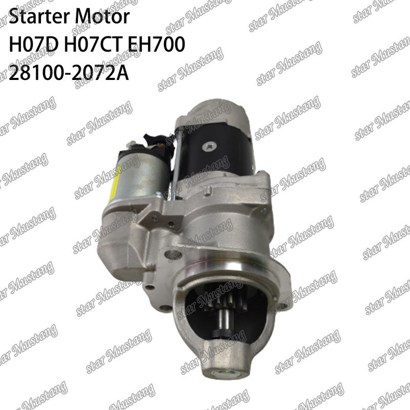H07D H07CT EH700 EX220-5 Motor starter motor 24V 11T 5.5KW 28100-2072A 28100-1443A 28100-2271 Untuk suku cadang mesin HINO