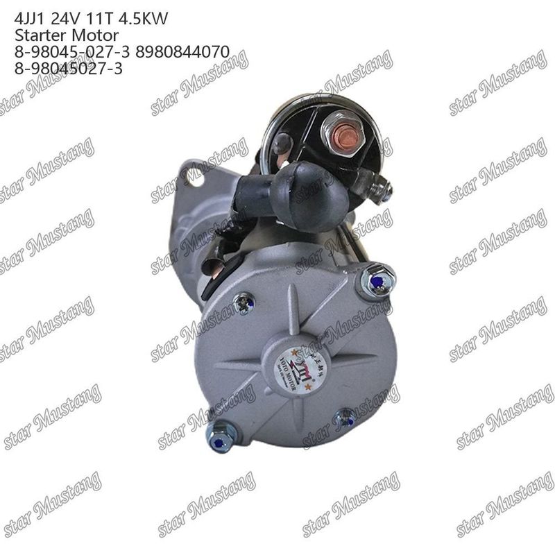 4JJ1 Motor Starter Motor 24V 11T 4.5KW 8-98045-027-3 8980844070 8-98045027-3 Untuk suku cadang mesin ISUZU