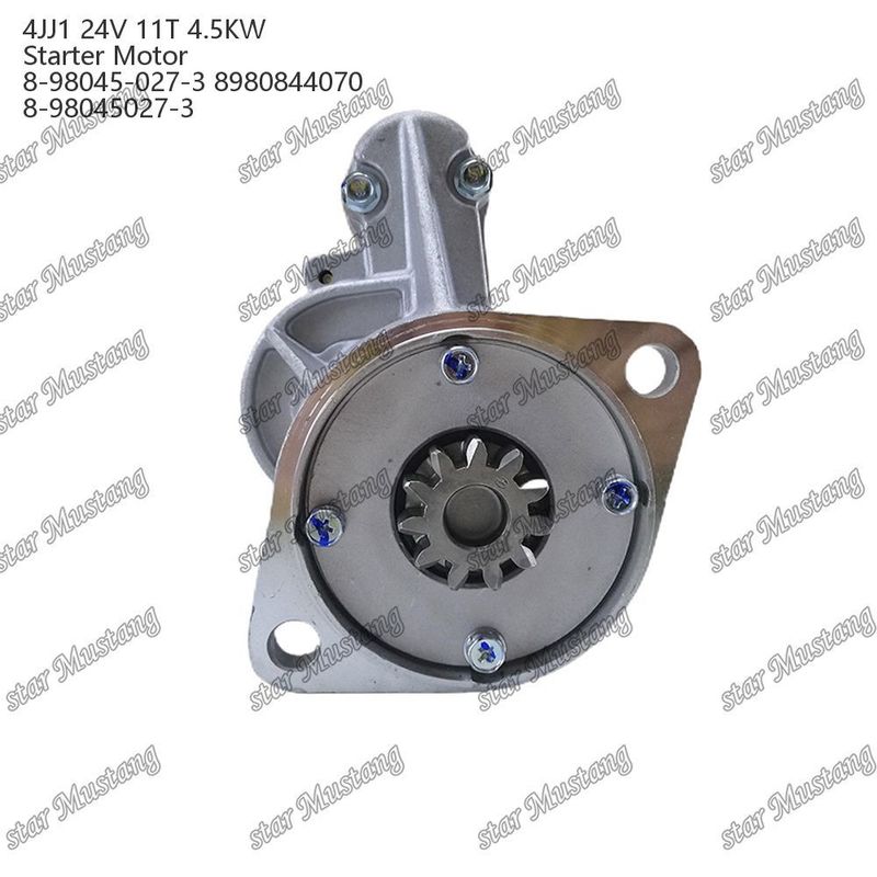 4JJ1 Motor Starter Motor 24V 11T 4.5KW 8-98045-027-3 8980844070 8-98045027-3 Untuk suku cadang mesin ISUZU