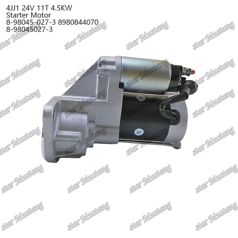 4JJ1 Motor Starter Motor 24V 11T 4.5KW 8-98045-027-3 8980844070 8-98045027-3 Untuk suku cadang mesin ISUZU