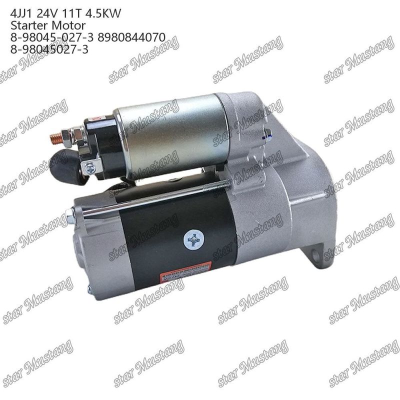 4JJ1 Motor Starter Motor 24V 11T 4.5KW 8-98045-027-3 8980844070 8-98045027-3 Untuk suku cadang mesin ISUZU