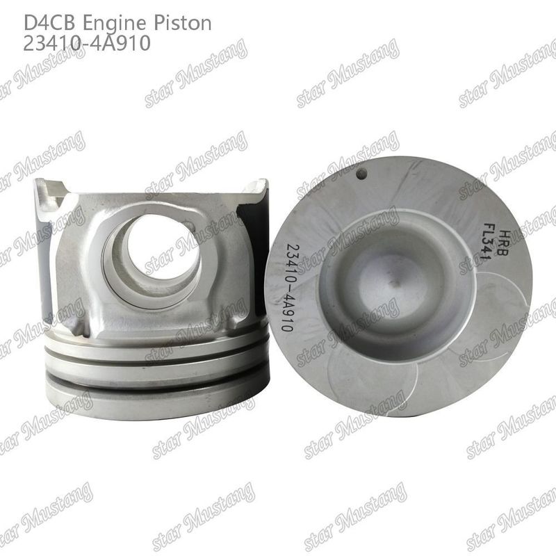 Piston Berat Ringan D4CB 52mm Kamar pembakaran 23410-4A910 untuk Rata-rata Aliran