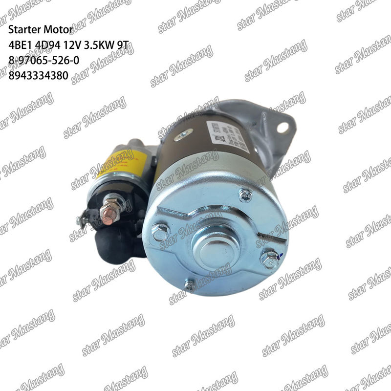 Motor starter 4BE1 4D94 12V 9T 8-97065-526-0 8943334380 Cocok untuk Untuk Bagian mesin Komatsu