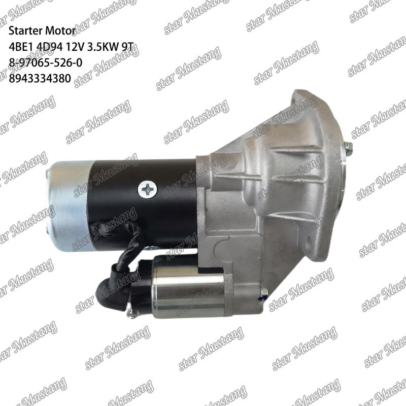 Motor starter 4BE1 4D94 12V 9T 8-97065-526-0 8943334380 Cocok untuk Untuk Bagian mesin Komatsu