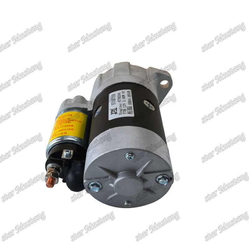 4TNE94 Motor Starter Motor 12V 2.8KW 9T Untuk suku cadang mesin YANMAR