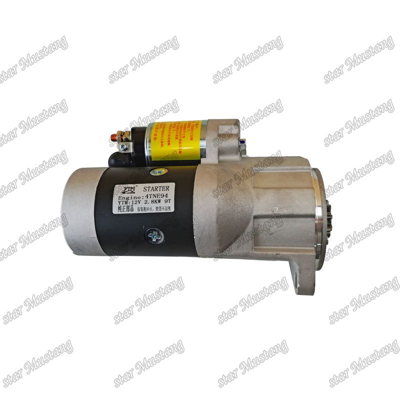 4TNE94 Motor Starter Motor 12V 2.8KW 9T Untuk suku cadang mesin YANMAR