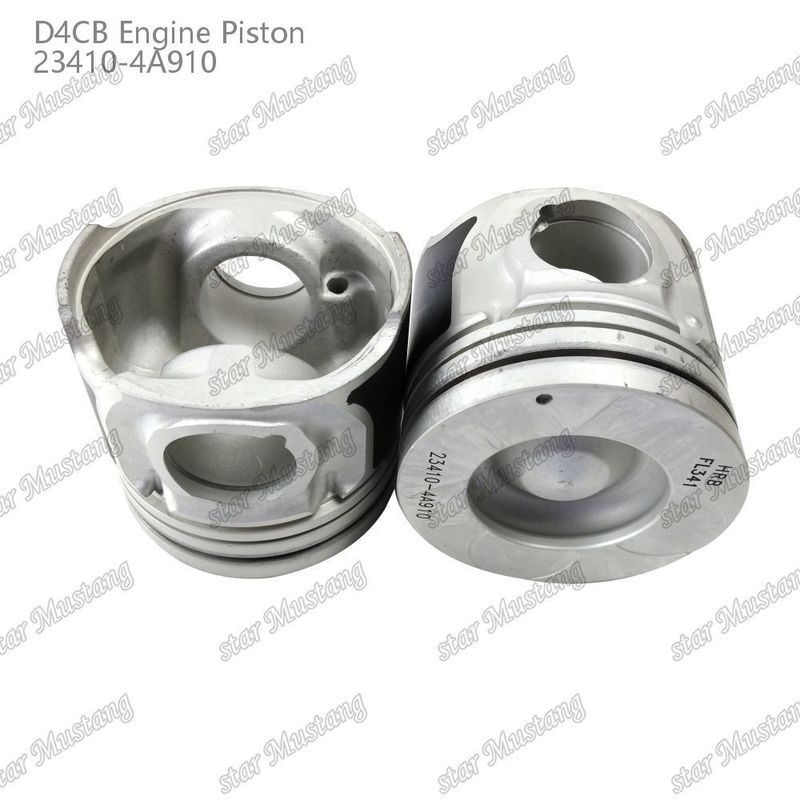 Piston Berat Ringan D4CB 52mm Kamar pembakaran 23410-4A910 untuk Rata-rata Aliran