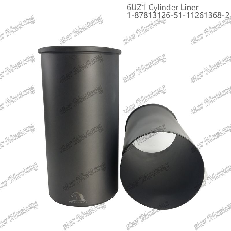 Cylinder Liner 6UZ1 1-87813126-5 1-11261368-2 Cocok untuk Bagian Mesin ISUZU