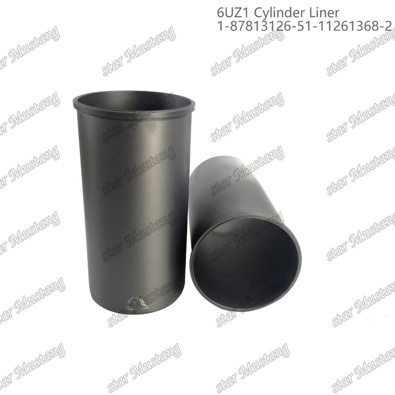 Cylinder Liner 6UZ1 1-87813126-5 1-11261368-2 Cocok untuk Bagian Mesin ISUZU