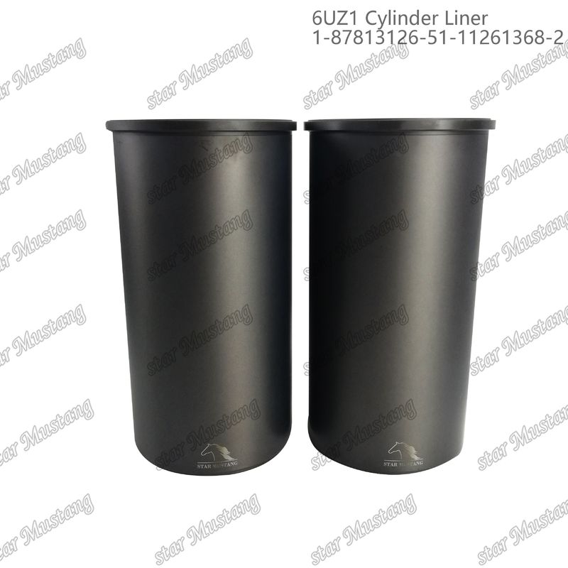 Cylinder Liner 6UZ1 1-87813126-5 1-11261368-2 Cocok untuk Bagian Mesin ISUZU