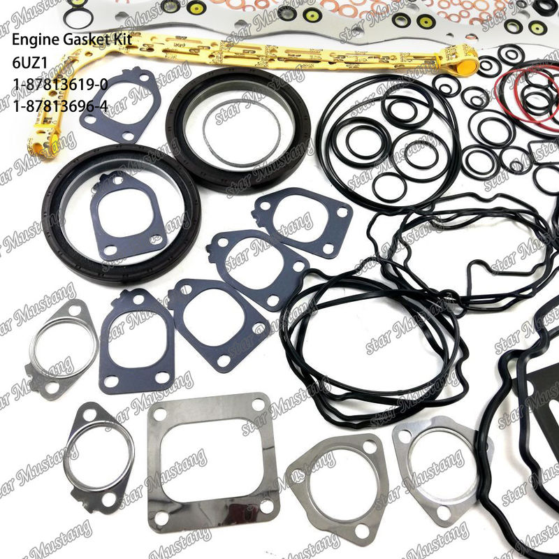 Kit gasket lengkap 6UZ1 1-87813619-0 1-87813696-4 Cocok untuk Bagian Mesin Isuzu