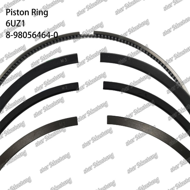 Piston Ring 6UZ1 8-98056464-0 1-87813127-0 Cocok untuk Bagian Mesin Isuzu