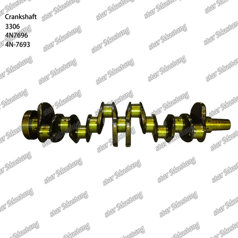 Baja tempa 4N7696 4N-7693 CAT Mesin Diesel Bagian 3306 Excavator Bus Truk Crankshaft
