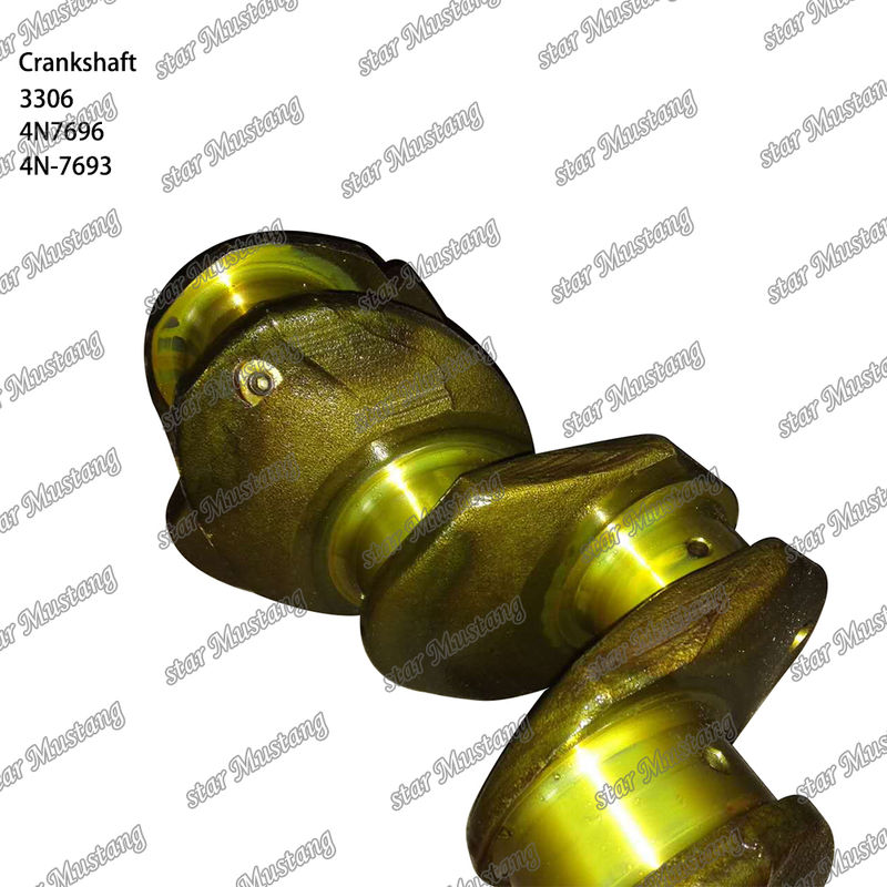 Baja tempa 4N7696 4N-7693 CAT Mesin Diesel Bagian 3306 Excavator Bus Truk Crankshaft