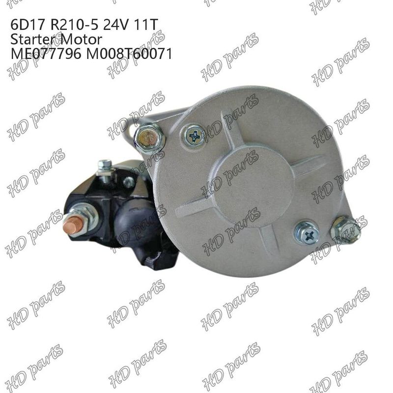 6D17 24V 11T R210-5 ME077796 M008T60071 Motor Starter Mesin Diesel Sertifikasi Lainnya